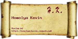 Homolya Kevin névjegykártya